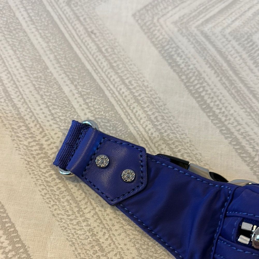 MZ WALLACE Women’s Purple Belt Bag with Silver Zippers - Picture 3 of 6
